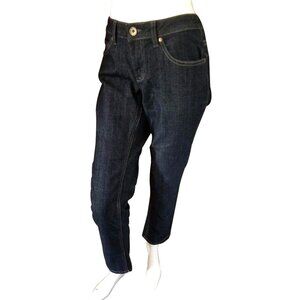a.n.a. Curvy Fit Skinny Leg Denim Jeans Sz 6 Petite Womens Pockets Dark Rinse